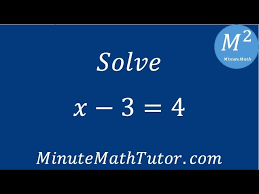 Solve X 3 4