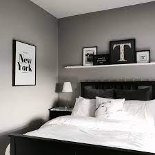 White Grey And Black Ikea Bedroom