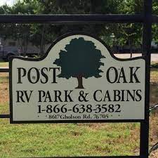 Post oak rv park and cabins is located at 8617 gholson road waco, tx 76705. Post Oak Rv Park Postoakrvpark Twitter