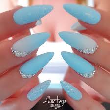 It uses a matte navy as a base for a heavy gold accent on the ring fingernail. 23 Stunning Ways To Wear Baby Blue Nails Page 2 Of 2 Stayglam
