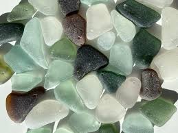 sea glass beads scottish beach