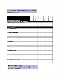 Excel Matrix Template 6 Free Excel Documents Download