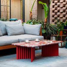 Red coffee table marie serax. Plec Is A Collection Of Design Coffee And Side Tables With Steel And Marble Finishes For Use In Both Interiors And Outdoor Settings