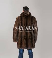 Mens Fur Russian Sable Fur Jacket With