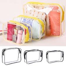 clear pvc makeup storage bag cosmetic