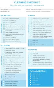 Professional House Cleaning Checklist Template Word For Maid In
