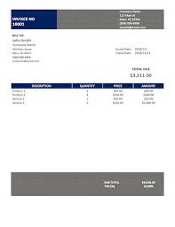 free cleaning invoice template excel