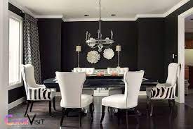 what color chairs with black dining table