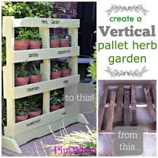 Creating A Vertical Pallet Herb Garden