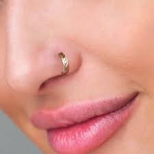 piercing jewelry nose clip gold