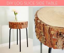 Make It A Diy Log Slice Side Table