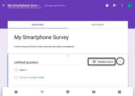 how to make a survey with google docs forms