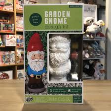 paint your own garden gnome design kit