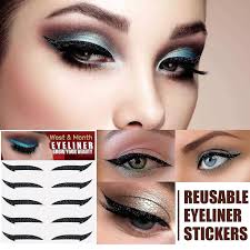 silver eyeliner sticker self adhesive