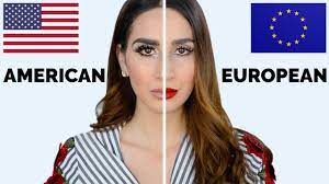 american vs european makeup tutorial