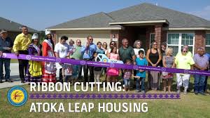 ribbon cutting atoka leap housing