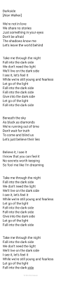 Darkside _ Alan Walker Lyrics Alan Walker Lyrics