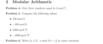solved 2 modular arithmetic problem 4