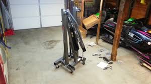 While the 1 ton titan model was just $599.99 with free shipping. Harbor Freight 2 Ton Capacity Foldable Shop Crane Unboxing Assembly 69514 Youtube