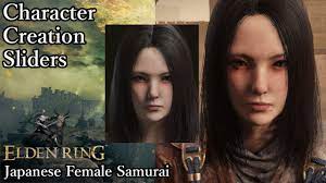 ELDEN RING Character Creation - Female Samurai - YouTube