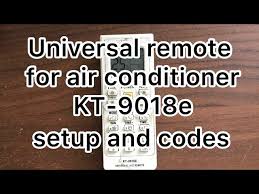 remote control setting kt 9018e