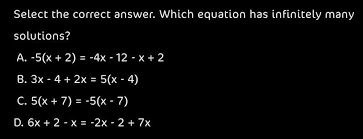 Correct Answer Which Equation