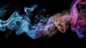 smoke rising in diffe colors on a