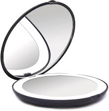 led compact mirror lighted travel