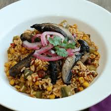 sizzling mexican portobello rice