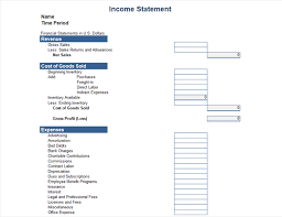 Income Statement 1 Year