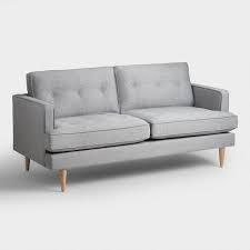 world market dove gray woven apel sofa