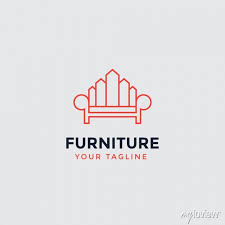 Abstract Furniture Logo Design Concept
