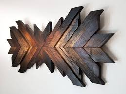 Wood Wall Art Frameless Wooden Mosaic