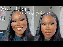 soft glam makeup tutorial for black
