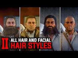 All Max Growth Hair And Facial Hair Styles Arthur And John Red Dead Redemption 2