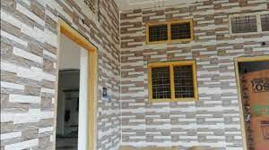 brown designer wall tiles size