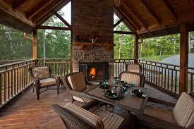 Porch Fireplace Outdoor Wood Burning