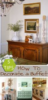 remodelaholic how to decorate a buffet