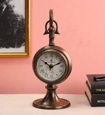 Golden Metal Antique Table Clock 10