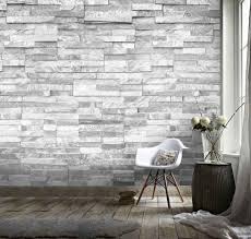 3d Stone Material Wallpaper Grey Wall