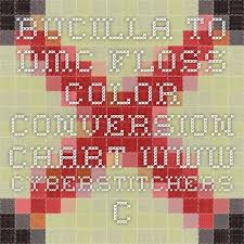 Bucilla To Dmc Floss Color Conversion Chart Www