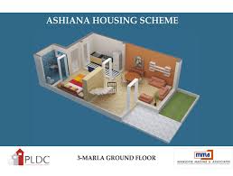 Ashiana Housing 3 Marla House Layout