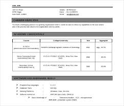 Resume Template for Fresher         Free Word  Excel  PDF Format     good resume samples for freshers