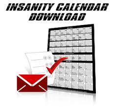 insanity workout calendar extreme