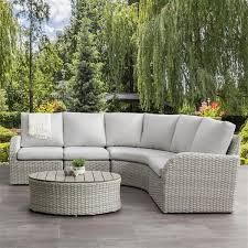 Corliving Curved Sectional Patio Set