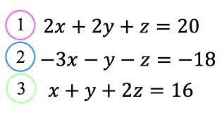 3 Equations 3 Unknown Math Lessons
