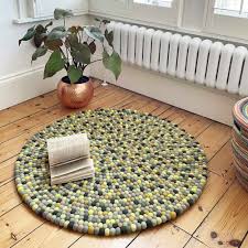 round felt ball rug paper high