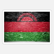 Brick Wall With Malawi Flag Graffiti