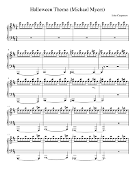 It was composed by the director of the film mr. Halloween Theme Michael Myers Sheet Music For Piano Solo Musescore Com