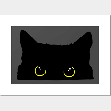 King Black Kitty Cat Silhouette